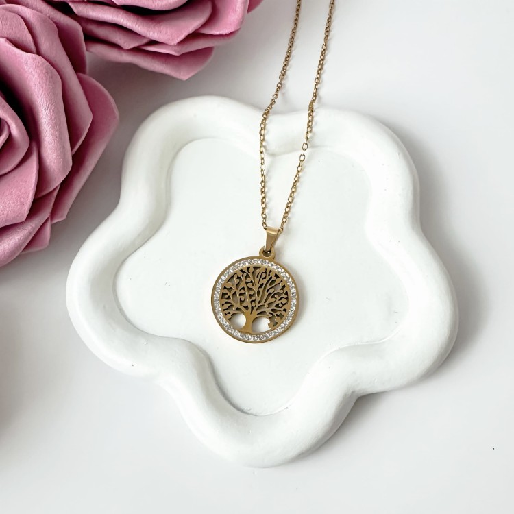 Naszyjnik z drzewkiem szczęścia