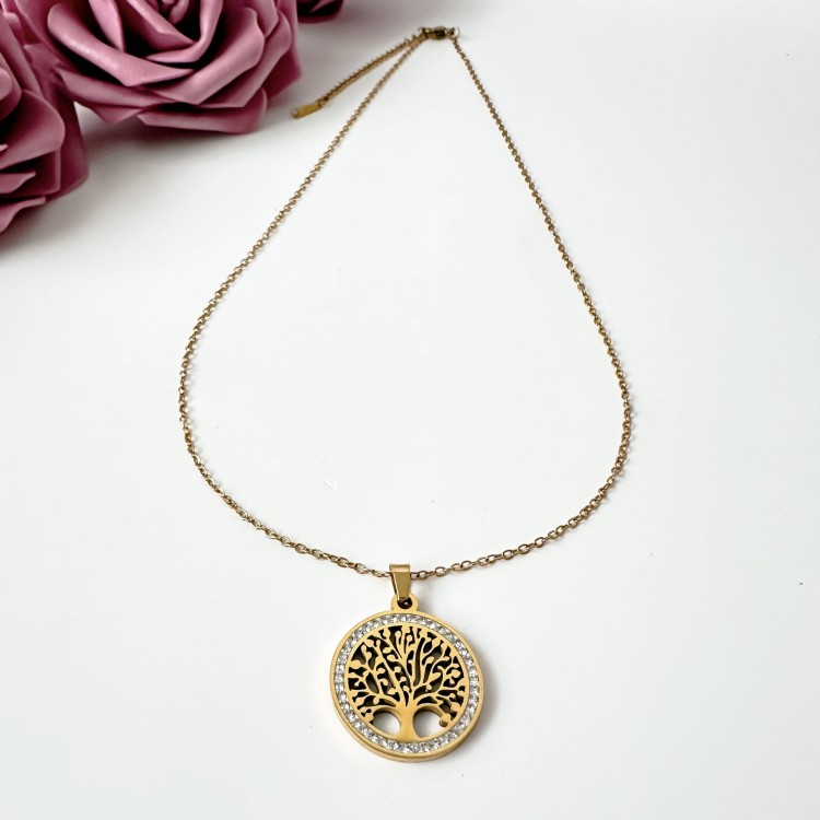 Naszyjnik z drzewkiem szczęścia