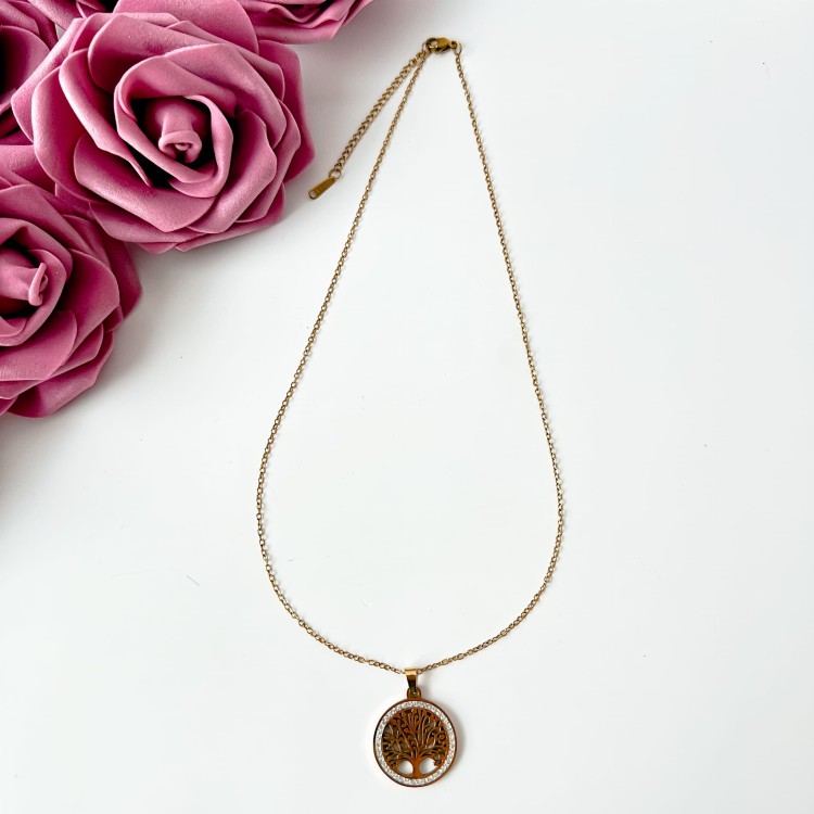 Naszyjnik z drzewkiem szczęścia