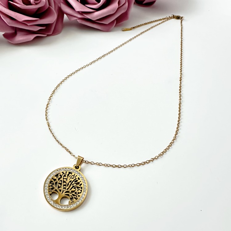 Naszyjnik z drzewkiem szczęścia