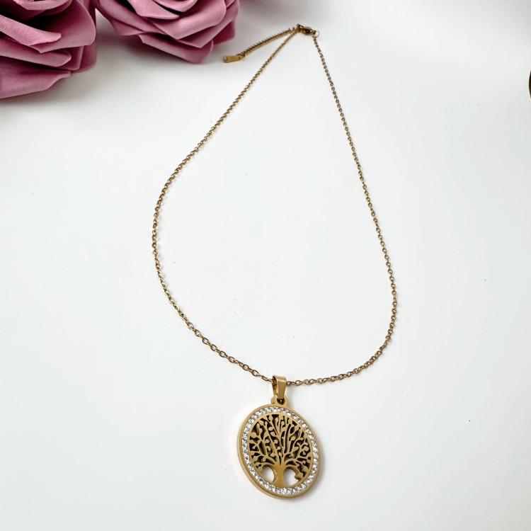 Naszyjnik z drzewkiem szczęścia