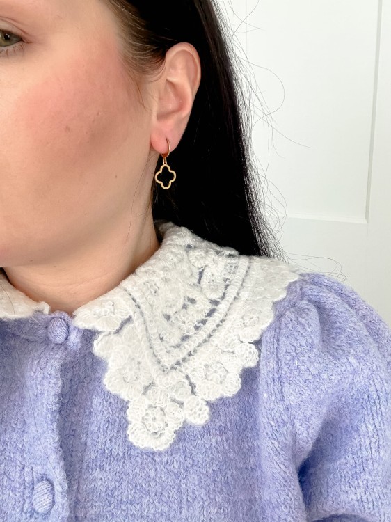 Kolczyki wiszące wiosenne koniczynki