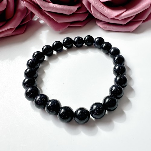 Bransoletka damska z kamieni naturalnych Noc Kairu kule 8 mm