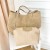 Duża torba Beige shopperka beżowa skórzana zamszowa Laura Biaggi